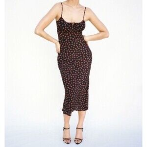 Réalisation Par  Silk The Alba Midi Dress in Rosalita Size Medium 6